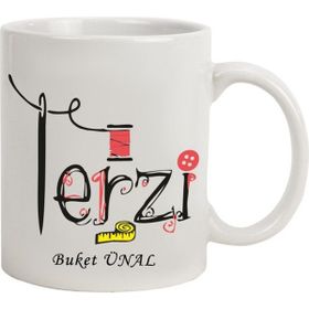 Hediye Rengi İsme Özel Terzi Temalı Kupa Bardak