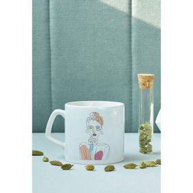 Hediye Sepeti Boho Style Kaktus Tasarımlı Porselen Kupa