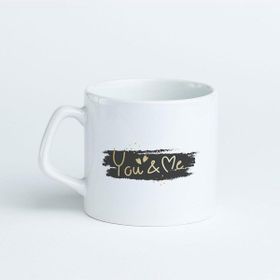 Hediye Sepeti Sevgiliye Özel You & Me Baskılı Kupa