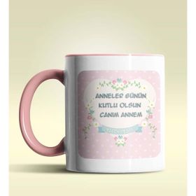 Hediye Zengini Kişiye Özel Anneler Günün Kutlu Olsun 10PEMBE Kupa Bardak