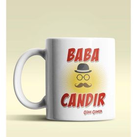 Hediye Zengini Kişiye Özel Baba Candır Tasarımlı Beyaz Kupa Bardak