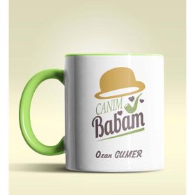 Hediye Zengini Kişiye Özel Babalar Günün Kutlu Olsun 10 Temalı Beyaz Kupa Bardak