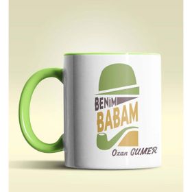 Hediye Zengini Kişiye Özel Benim Babam Tasarımlı Beyaz Kupa Bardak