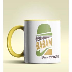 Hediye Zengini Kişiye Özel Benim Babam Tasarımlı Beyaz Kupa Bardak
