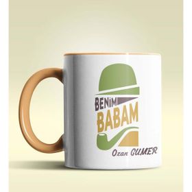 Hediye Zengini Kişiye Özel Benim Babam Tasarımlı Beyaz Kupa Bardak