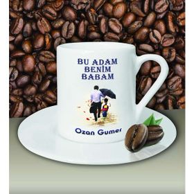 Hediye Zengini Kişiye Özel Bu Adam Benim Babam Tasarımlı Beyaz Kahve Fincanı