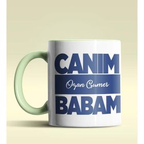 Hediye Zengini Kişiye Özel Canım Babam 6 Tasarımlı Beyaz Kupa Bardak