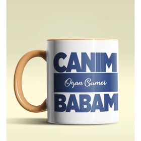 Hediye Zengini Kişiye Özel Canım Babam 6 Tasarımlı Beyaz Kupa Bardak