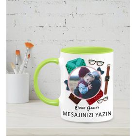 Hediye Zengini Kişiye Özel Fotoğraflı Tasarımlı Beyaz Kupa