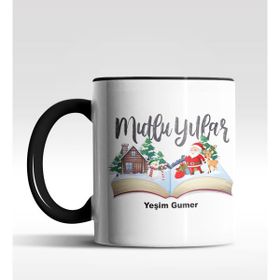 Hediye Zengini Kişiye Özel Mulu Yıllar Tasarımlı Siyah Kupa