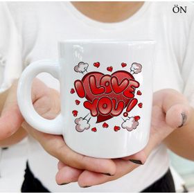 Hediyeci Abla I Love You Kalpli Dayanıklı ve Şık Kişiye Özel Beyaz Kupa Bardak