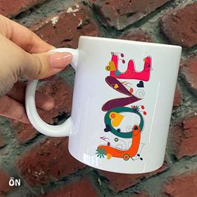 Hediyeci Abla Size Özel Sonsuza Kadar Seramik Baskılı Beyaz Kupa Bardak