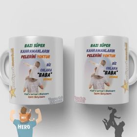 Hediyeci Market HMK-00095 Babalar Gününe Özel Beyaz Kupa Bardak
