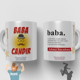 Hediyeci Market HMK-00100 Babalar Gününe Özel Beyaz Kupa Bardak