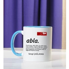 Hediyedukkani Abla Kelime Anlamı Siyah Kupa Bardak