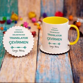 Hediyehanem 115S4BFJ Çevirmen Kupa Bardak