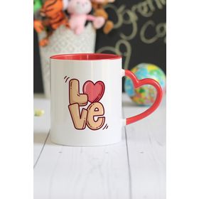 Hediyehanem 1194NPRMB Love Kalpli Kupa Bardak