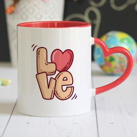 Hediyehanem 1194NPRMB Love Kalpli Kupa Bardak