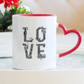 Hediyehanem 1194NPRMB Love Kalpli Kupa Bardak