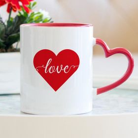Hediyehanem 1194NPRMB Love Kalpli Kupa Bardak