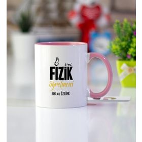 Hediyehanem 119I5CPG2 Fizik Öğretmeni Pembe Kupa Bardak