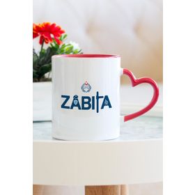 Hediyehanem 119IGZ3YT Zabıta Kalpli Kupa Bardak