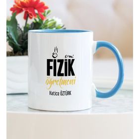 Hediyehanem 119ITDBTZ Fizik Öğretmeni Mavi Kupa Bardak