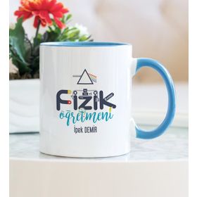 Hediyehanem 119ITDBTZ Fizik Öğretmeni Mavi Kupa Bardak