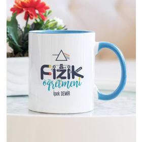 Hediyehanem 119ITDBTZ Fizik Öğretmeni Mavi Kupa Bardak