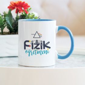 Hediyehanem 119ITDBTZ Fizik Öğretmeni Mavi Kupa Bardak