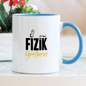 Hediyehanem 119ITDBTZ Fizik Öğretmeni Mavi Kupa Bardak