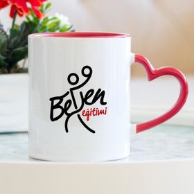 Hediyehanem Beden Eğitimi Öğretmeni Kalpli Kupa Bardak