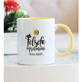 Hediyehanem Felsefe Öğretmeni Sarı Kupa Bardak