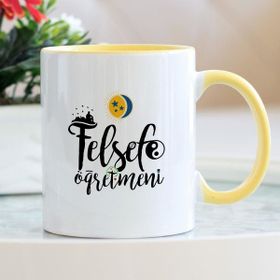 Hediyehanem Felsefe Öğretmeni Sarı Kupa Bardak