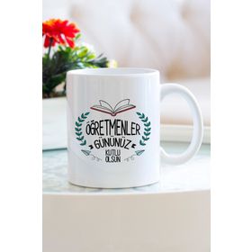 Hediyehanem ST-D1731-M1 Öğretmenler Günü Porselen Kupa Bardak