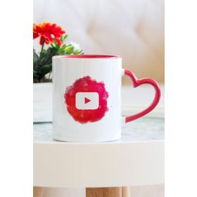 Hediyehanem ST-D1824-M4 YouTube Kalpli Kupa Bardak