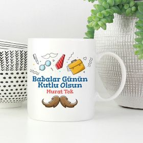 Hediyehanem ST-D2219-M1 Benim Babam Porselen Kupa Bardak