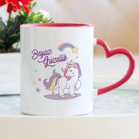 Hediyehanem ST_D1204_M4 Unicorn Kalpli Kupa Bardak