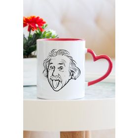 Hediyehanem ST_D1323_M4 Einstein Kalpli Kupa Bardak