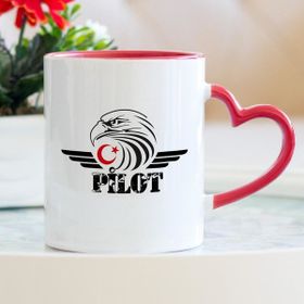 Hediyehanem ST_D149_M4 Pilot Kalpli Kupa Bardak