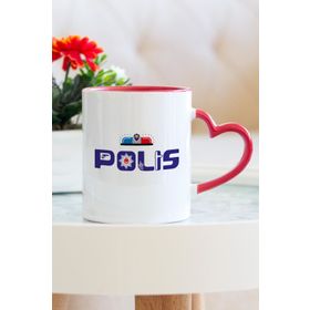 Hediyehanem ST_D621_M4 Polis Kalpli Kupa Bardak