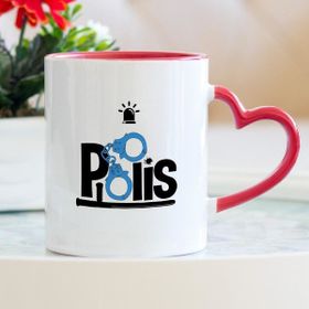 Hediyehanem ST_D621_M4 Polis Kalpli Kupa Bardak