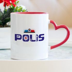 Hediyehanem ST_D621_M4 Polis Kalpli Kupa Bardak