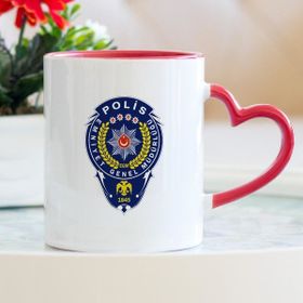 Hediyehanem ST_D621_M4 Polis Kalpli Kupa Bardak