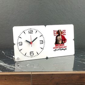 Hediyelen 001 Beden Eğitimi Öğretmenine Hediye Ahşap Masa Saati