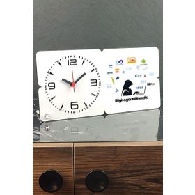 Hediyelen 001 Bilgisayar Mühendisi Ahşap Masa Saati