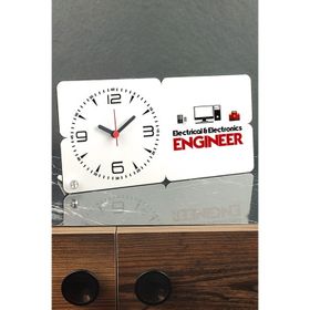 Hediyelen 001 Electrical & Electronics Engineer Ahşap Masa Saati