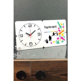 Hediyelen 001 Fizyoterapist Ahşap Masa Saati