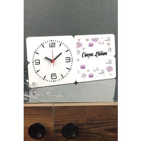 Hediyelen 002 Canım Babam Ahşap Masa Saati