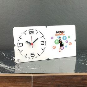 Hediyelen 003 Bankacı Ahşap Masa Saati